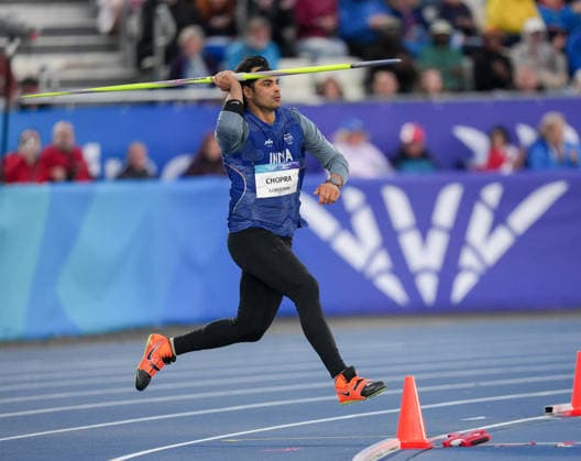 Commonwealth Games Glasgow 2026 - Javelin Neeraj Chopra of India competes in the men s javelin throw final at the Commonwealth Games 2026 at Scotstoun Stadium in Glasgow, Scotland, United Kingdom. Glasgow Scotland United Kingdom  Copyright: xRanjithxKumarx originalFilename:kumar-commonwe260731_npl14.jpg