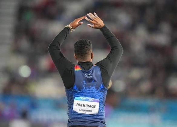 Commonwealth Games Glasgow 2026 - Javelin Gold medallist Rumesh Tharanga Pathirage of Sri Lanka competes in the men s javelin throw final at the Commonwealth Games 2026 at Scotstoun Stadium in Glasgow, Scotland, United Kingdom. Glasgow Scotland United Kingdom  Copyright: xRanjithxKumarx originalFilename:kumar-commonwe260731_npYMW.jpg