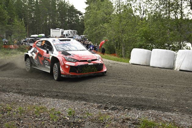 LKS 20260801 Oliver Solberg of Sweden during the special stage Parkkola at the WRC, Motorsport Rallye, WM Rally Finland in Jyväskylä, Finland on August 1, 2026. - RONI REKOMAA Jyväskylä Finland cpi5IXjHWH0  Copyright: xRonixRekomaax cpi5IXjHWH0