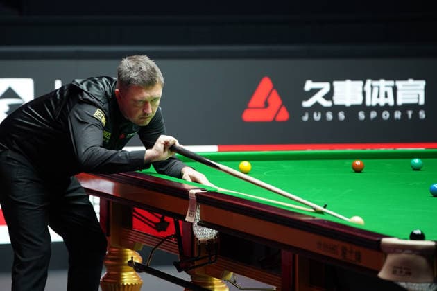 SHANGHAI, CHINA - AUGUST 01: Kyren Wilson of England plays a shot in the Semifinal match against Zhao Xintong of China on Day 6 of the 2026 Snooker Shanghai Masters at Luwan Gymnasium on August 1, 2026 in Shanghai, China.  Copyright: xTaixChengzhex 111657560830
