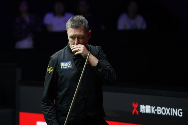 SHANGHAI, CHINA - AUGUST 01: Kyren Wilson of England reacts in the Semifinal match against Zhao Xintong of China on Day 6 of the 2026 Snooker Shanghai Masters at Luwan Gymnasium on August 1, 2026 in Shanghai, China.  Copyright: xTaixChengzhex 111657560829