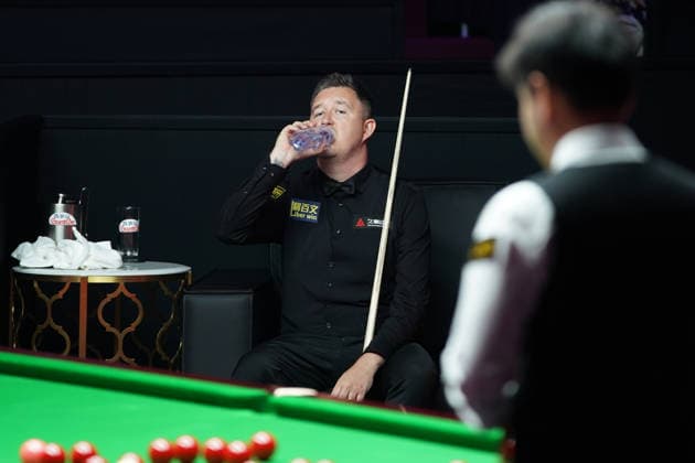 SHANGHAI, CHINA - AUGUST 01: Kyren Wilson of England reacts in the Semifinal match against Zhao Xintong of China on Day 6 of the 2026 Snooker Shanghai Masters at Luwan Gymnasium on August 1, 2026 in Shanghai, China.  Copyright: xTaixChengzhex 111657560822