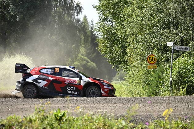 Oliver Solber of Sweden during the special stage Leustu 1 at the WRC, Motorsport Rallye, WM Rally Finland in Jyväskylä, Finland on August 1, 2026. - RONI REKOMAA Jyväskylä Finland VoVrUK7wcZI  Copyright: xRonixRekomaax VoVrUK7wcZI