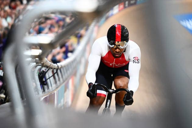 Glasgow 2026 Commonwealth Games Picture by Olly Hassell SWpix.com - 01 08 2026 - Glasgow 2026 Commonwealth Games - Track cycling, Rad, Radsport, Bahnrad, Bahn and Para Track Cycling - Sir Chris Hoy Velodrome, Glasgow, Scotland - Men s Sprint Qualifying - Nicholas Paul of Trinidad and Tobago Glasgow Sir Chris Hoy Velodrome Scotland Copyright: x xSWpix.comx(t axPhotographyxHubxLtd)xOllyxHassell SWpix.comx SWP-3030-16946