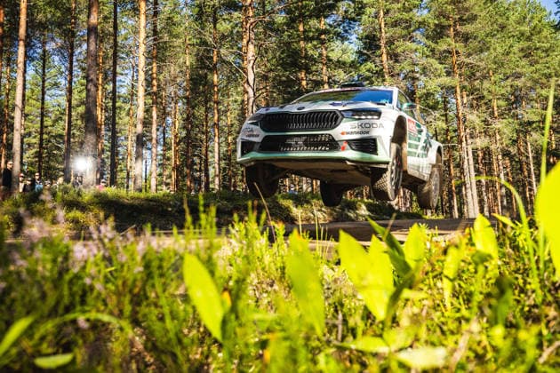 AUTO - WRC, Motorsport Rallye, WM - RALLY FINLAND 2026 25 Robert VIRVES, Jakko VIILO, Skoda Fabia RS, action during the 2026 Rally Finland, 10th round of the 2026 WRC World Rally Car Championship, from July 30 to August 2, 2026 at Jyvaskyla, Finland - JyvaskylaFinland  Copyright: xNikosxKatikisx