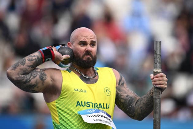 COM26 ATHLETICS, Matthew Sheppard of Australia competes in the Men s Shot Put F55-57 Final during the Glasgow 2026 Commonwealth Games at Scotstoun Stadium in Glasgow, Scotland, Saturday, August 1, 2026. ( NO ARCHIVING, EDITORIAL USE ONLY Glasgow United Kingdom  Copyright: xJOELxCARRETTx 20260801145608551613