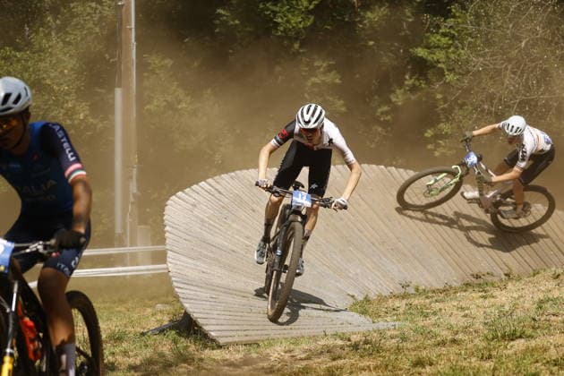 01.08.2026, Monteceneri, Monte Ceneri, 2026 UEC MTB European Championship, EM, Europameisterschaft XCO Men Junior s Final (cross country olympic) Men Gygax 17 (SUI) and Quirin Bach 38 (GER) Monteceneri Monte Ceneri Ticino Switzerland *** August 1, 2026, Monteceneri, Monte Ceneri, 2026 UEC MTB European Championship XCO Men s Junior Final, Cross Country Olympic Men: Gygax 17 (SUI) and Quirin Bach 38 (GER), Monteceneri, Monte Ceneri, Ticino, Switzerland Copyright: xJustPictures.ch FrancescoxMinghettix jp-en-FrMi-_NG_0081
