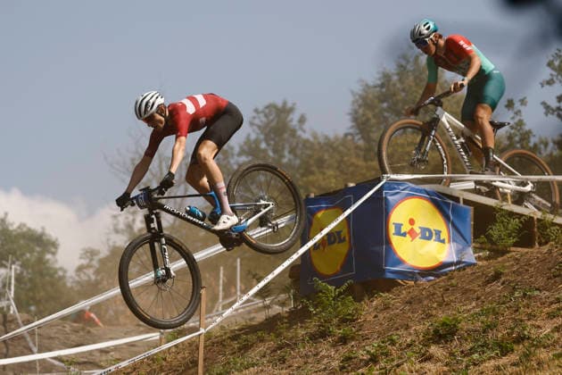 01.08.2026, Monteceneri, Monte Ceneri, 2026 UEC MTB European Championship, EM, Europameisterschaft XCO Men Junior s Final (cross country olympic) Gustav Laursen 61 (DEN) Monteceneri Monte Ceneri Ticino Switzerland *** August 1, 2026, Monteceneri, Monte Ceneri, 2026 UEC MTB European Championship XCO Men s Junior Final, Cross Country Olympic, Gustav Laursen 61 DEN, Monteceneri, Monte Ceneri, Ticino, Switzerland Copyright: xJustPictures.ch FrancescoxMinghettix jp-en-FrMi-_NG_0157