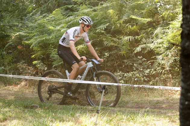 01.08.2026, Monteceneri, Monte Ceneri, 2026 UEC MTB European Championship, EM, Europameisterschaft XCO Men Junior s Final (cross country olympic) Elias Hückmann 7 (GER) Monteceneri Monte Ceneri Ticino Switzerland *** August 1, 2026, Monteceneri, Monte Ceneri, 2026 UEC MTB European Championship XCO Men s Junior Final, Cross Country Olympic, Elias Hückmann 7 GER, Monteceneri, Monte Ceneri, Ticino, Switzerland Copyright: xJustPictures.ch FrancescoxMinghettix jp-en-FrMi-_NG_0211
