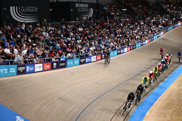 Glasgow 2026 Commonwealth Games Picture by Olly Hassell SWpix.com - 01 08 2026 - Glasgow 2026 Commonwealth Games - Track cycling, Rad, Radsport, Bahnrad, Bahn and Para Track Cycling - Sir Chris Hoy Velodrome, Glasgow, Scotland - Men s 10km Scratch Race - Qualifying Round - Glasgow Sir Chris Hoy Velodrome Scotland Copyright: x xSWpix.comx(t axPhotographyxHubxLtd)xOllyxHassell SWpix.comx SWP-3030-17016