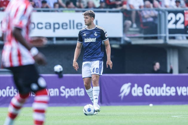 Fussball, 3.Liga Saison 2026 2027 Testspiel Sparta Rotterdam - MSV Duisburg 01.08.2026, Sparta Stadion Het Kasteel Ben Schlicke (MSV Duisburg, 40) Rotterdam Sparta Stadion Het Kasteel Niederlande *** Sports, Soccer, 3rd Division, 2026–2027 Season, Friendly Match: Sparta Rotterdam vs. MSV Duisburg, August 1, 2026, Sparta Stadium Het Kasteel, Ben Schlicke, MSV Duisburg, 40, Rotterdam, Sparta Stadium Het Kasteel, Netherlands
