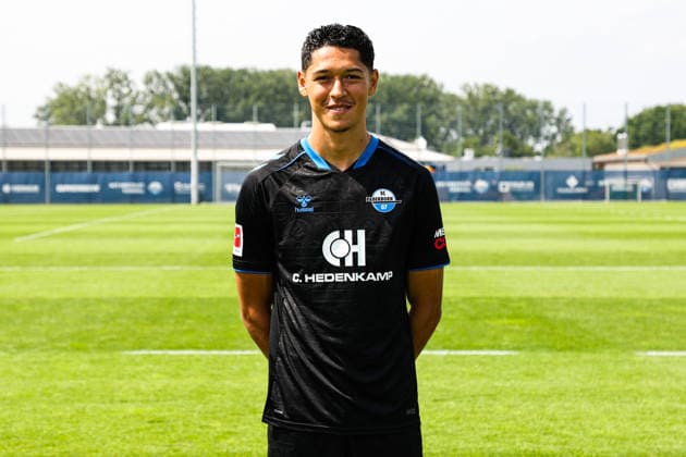 Santiago Castaneda, SC Paderborn - 1. Fussball Bundesliga Porträttermin 1. BL 2026 2027 offizieller Fototermin SC Paderborn im Trainings- und Nachwuchsleistungszentrum in Paderborn - Porträt, Portrait, Einzelbild, Deutschland, Fussball, Maenner, GER, 31.07.2026 *** Santiago Castaneda, SC Paderborn 1 Soccer Bundesliga Portrait Session 1 BL 2026–2027 Official Photo Session for SC Paderborn at the Training and Youth Development Center in Paderborn Portrait, Individual Photo, Germany, Soccer, Men, GER, July 31, 2026 Christian Schroedter