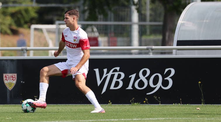 2026.08.01, Deutschland, Stuttgart, Fußball VfB Stuttgart II vs. FC Astoria Walldorf, Antonijo Janjic (VfB) *** August 1, 2026, Germany, Stuttgart, Soccer: VfB Stuttgart II vs. FC Astoria Walldorf, Antonijo Janjic (VfB)