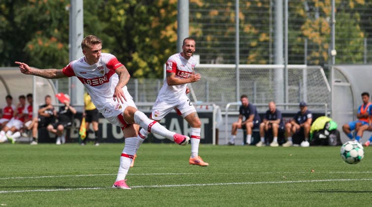 2026.08.01, Deutschland, Stuttgart, Fußball VfB Stuttgart II vs. FC Astoria Walldorf, Veit Stange (VfB) *** August 1, 2026, Germany, Stuttgart, Soccer: VfB Stuttgart II vs. FC Astoria Walldorf, Veit Stange (VfB)