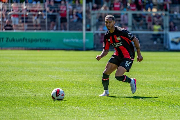 Testspiel Bayer 04 Leverkusen - Rot-Weiss Essen, am 01.08.2026, Ulrich-Haberland-Stadion, Leverkusen. Arthur (Bayer 04 Leverkusen 13), ; Testspiel Bayer 04 Leverkusen - Rot-Weiss Essen, am 01.08.2026, Ulrich-Haberland-Stadion, Leverkusen. *** Friendly Match: Bayer 04 Leverkusen vs. Rot-Weiss Essen, August 1, 2026, Ulrich Haberland Stadium, Leverkusen; Bayer 04 Leverkusen 13, Friendly Match: Bayer 04 Leverkusen vs. Rot-Weiss Essen, August 1, 2026, Ulrich Haberland Stadium, Leverkusen Copyright: xBEAUTIFULxSPORTS Erlhofx