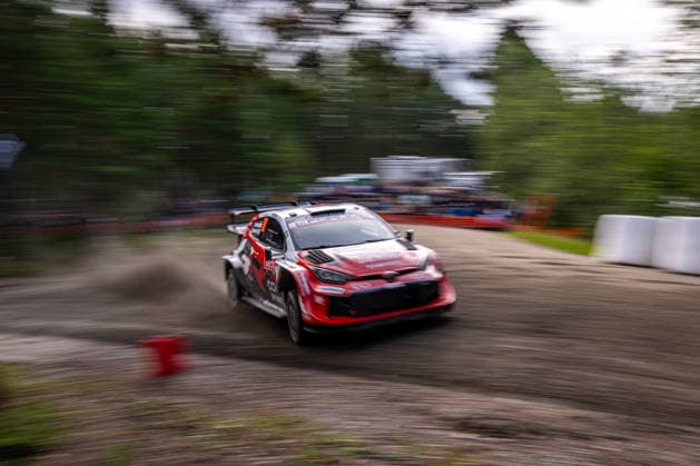 IPA87154463 - Takamoto Katsuta (JPN) and Aaron Johnston (IRL) in a Toyota GR Yaris Rally1 from Toyota Gazoo Racing WRT in action during the FIA WRC, Motorsport Rallye, WM SECTO RALLY FINLAND in Jyväskylä, Finland, July 30–August 2, 2026.  Copyright: xFedericoxManoni IPAxSportx xx 87154463
