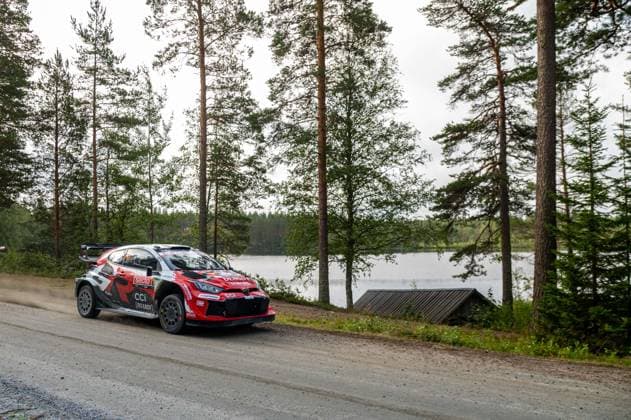 MOTORSPORTS - Rally - WRC, Motorsport Rallye, WM Secto Rally Finland Photo by IPA ABACAPRESS.COM87154458 - Takamoto Katsuta (JPN) and Aaron Johnston (IRL) in a Toyota GR Yaris Rally1 from Toyota Gazoo Racing WRT in action during the FIA WRC SECTO RALLY FINLAND in Jyväskylä, Finland, July 30–August 2, 2026. Finland Finland  Copyright: xIPAxSport ABACAx