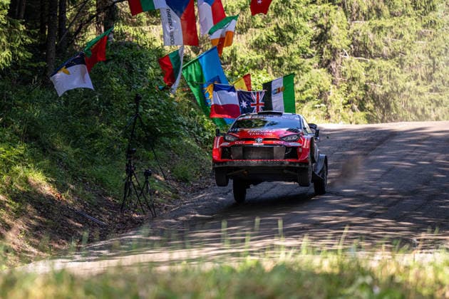 IPA87154682 - Takamoto Katsuta (JPN) and Aaron Johnston (IRL) in a Toyota GR Yaris Rally1 from Toyota Gazoo Racing WRT in action during the FIA WRC, Motorsport Rallye, WM SECTO RALLY FINLAND in Jyväskylä, Finland, July 30–August 2, 2026.  Copyright: xFedericoxManoni IPAxSportx xx 87154682