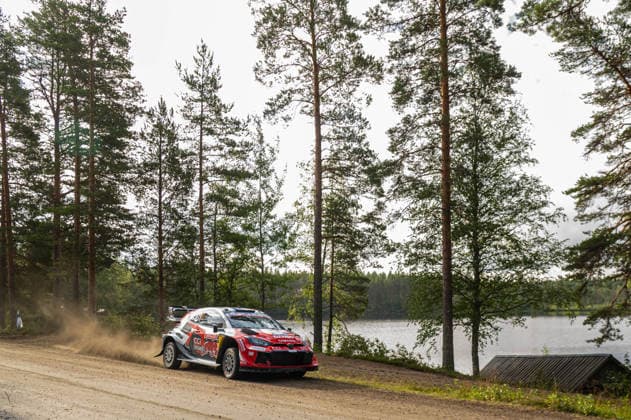 IPA87154671 - Sébastien Ogier (FRA) and Julien Ingrassia (FRA) in a Toyota GR Yaris Rally1 from Toyota Gazoo Racing WRT in action during the FIA WRC, Motorsport Rallye, WM SECTO RALLY FINLAND in Jyväskylä, Finland, July 30–August 2, 2026.  Copyright: xFedericoxManoni IPAxSportx xx 87154671