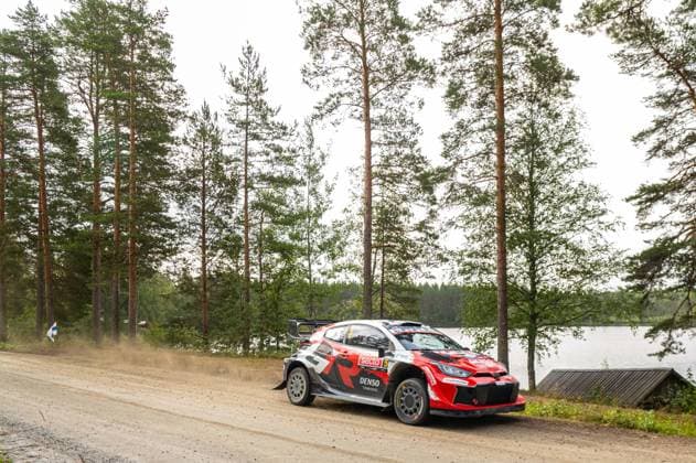 IPA87154677 - Sami Pajari (FIN) and Marko Salminen (FIN) in a Toyota GR Yaris Rally1 from Toyota Gazoo Racing WRT2 in action during the FIA WRC, Motorsport Rallye, WM SECTO RALLY FINLAND in Jyväskylä, Finland, July 30–August 2, 2026.  Copyright: xFedericoxManoni IPAxSportx xx 87154677