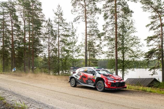 IPA87154662 - Elfyn Evans (GBR) and Scott Martin (GBR) in a Toyota GR Yaris Rally1 from Toyota Gazoo Racing WRT in action during the FIA WRC, Motorsport Rallye, WM SECTO RALLY FINLAND in Jyväskylä, Finland, July 30–August 2, 2026.  Copyright: xFedericoxManoni IPAxSportx xx 87154662