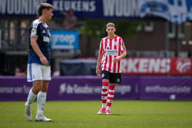 ROTTERDAM , 01-08-2026 , Sparta Stadium Het Kasteel , season 2026 2027 , Dutch pre season football , match between Sparta Rotterdam and MSV Duisburg , picture shows Robin van Cruijsen Sparta - MSV Duisburg (friendly)  x205369975x Copyright: