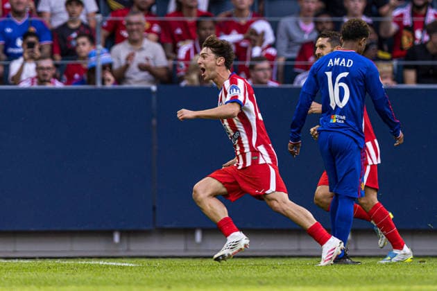 260801 Castillo of Atletico de Madrid celebrates after scoring 0-1 during the Friendly match between Manchester United, ManU and Atletico Madrid on August 1, 2026 in Stockholm. Photo: Caisa Rasmussen BILDBYRAN COP 353 CR0060 fotboll football soccer fotball träningsmatch friendly match manchester united atletico madrid bbeng jubel *** August 1, 2026: Castillo of Atlético de Madrid celebrates after scoring the 0-1 goal during the friendly match between Manchester United and Atlético Madrid on August 1, 2026 in Stockholm. Photo by Caisa Rasmussen, BILDBYRAN COP 353 CR0060. soccer, football, training match, friendly match, Manchester United, Atlético Madrid, bbeng, celebration  Copyright: CAISAxRASMUSSEN BB260801CR009