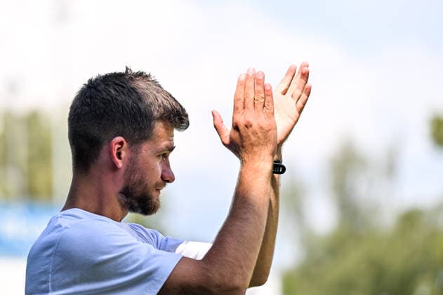 01.08.2026, GER, Fußball, Herren, RL Bayern, Saison 2026 2027, FC Memmingen vs SpVgg Ansbach Niklas Reutelhuber (Ansbach) Memmingen e-con ArenaPark Bayern Deutschland *** August 1, 2026, GER, Soccer, Men s, Bavarian Regional League, 2026–2027 Season, FC Memmingen vs. SpVgg Ansbach, Niklas Reutelhuber, Ansbach, Memmingen, and ArenaPark, Bavaria, Germany Copyright: xNordphotox xHafnerx