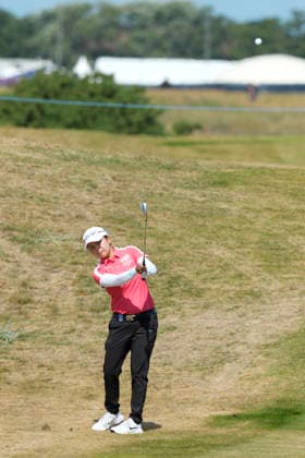LYTHAM, ENGLAND - AUGUST 1: Wei-Ling Hsu (TWN) plays from the sixth fairway during Round 3 at the 50th AIG Women™s Open Championship at the Royal Lytham and St Anne™s Golf Club, Lytham on August 1, 2026 in Lancashire, England The 50th AIG Women™s Open Championship