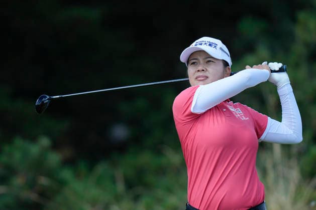 LYTHAM, ENGLAND - AUGUST 1: Wei-Ling Hsu (TWN) plays from the seventh tee during Round 3 at the 50th AIG Women™s Open Championship at the Royal Lytham and St Anne™s Golf Club, Lytham on August 1, 2026 in Lancashire, England The 50th AIG Women™s Open Championship