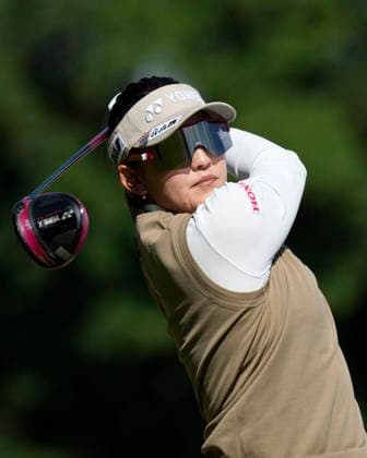 LYTHAM, ENGLAND - AUGUST 1: Chizzy Iwai (JPN) plays from the second tee during Round 3 at the 50th AIG Women™s Open Championship at the Royal Lytham and St Anne™s Golf Club, Lytham on August 1, 2026 in Lancashire, England The 50th AIG Women™s Open Championship