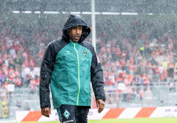 Fußball, Herren, Testspiel, Saison 2026 2027, FC Energie Cottbus - SV Werder Bremen, Trainer Daniel Thioune (Werder Bremen), 01.08. 2026, *** Soccer, Men s, Friendly Match, 2026–2027 Season, FC Energie Cottbus vs. SV Werder Bremen, Coach Daniel Thioune (Werder Bremen), August 1, 2026, Copyright: xSebastianxRäppold MatthiasxKochx
