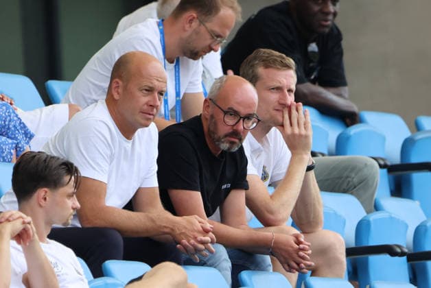 01.08.2026, Fussball, Herren, Testspiel, Saison 2026 2027, 1. FC Saarbrücken - US Thionville Lusitanos, Vorstandssprecher Tobias Abel (1. FC Saarbrücken), Sportvorstand Markus Thiele (1. FC Saarbrücken), Leiter der Lizenzspielerabteilung Bastian Noth (1. FC Saarbrücken) Saarbrücken Ludwigsparkstadion Saarland Deutschland (DEU) *** August 1, 2026, Soccer, Men s, Friendly Match, 2026–2027 Season, 1 FC Saarbrücken vs. US Thionville Lusitanos, Board Spokesperson Tobias Abel (1 FC Saarbrücken), Sports Director Markus Thiele (1 FC Saarbrücken), Head of the Professional Players Department Bastian Noth (1 FC Saarbrücken), Saarbrücken, Ludwigsparkstadion, Saarland, Germany, DEU Copyright: xSebastianxBachx