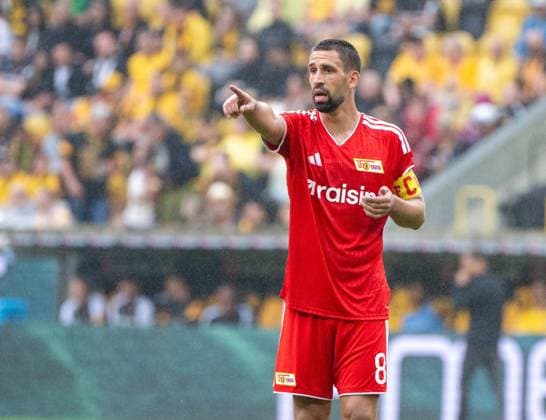 Fußball, Herren, Saison 2026 2027, Testspiel, Dynamo Dresden - 1. FC Union Berlin, Rani Khedira (1. FC Union Berlin), 01.08. 2026, *** Soccer, Men s, 2026–2027 Season, Friendly Match, Dynamo Dresden vs. 1. FC Union Berlin, Rani Khedira (1. FC Union Berlin), August 1, 2026, Copyright: xMatthiasxKochx