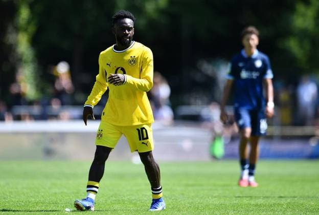VfL Bochum U21, U 21 - Borussia Dortmund U23 ** NUR FÜR REDAKTIONELLE ZWECKE ** EDITORIAL USE ONLY **<p>Fußball Regionalliga West 1. SPIELTAG: VfL Bochum U21 - Borussia Dortmund U23 am 01.08.2026 in der Mondpalast-Arena in Herne Mampasi-Joseph Boyamba ( Borussia Dortmund U23 ) Deutschland Nordrhein Westfalen Herne Copyright: ThorstenxTillmann *** VfL Bochum U21 vs. Borussia Dortmund U23 ** FOR EDITORIAL PURPOSES ONLY ** EDITORIAL USE ONLY ** p Soccer Regionalliga West 1 Matchday VfL Bochum U21 vs. Borussia Dortmund U23 on August 1, 2026, at the Mondpalast Arena in Herne Mampasi Joseph Boyamba Borussia Dortmund U23 Germany North Rhine-Westphalia Herne Copyright ThorstenxTillmann Copyright: ThorstenxTillmann doc86yy5kotak514bqzmeca ,EDITORIAL USE ONLY