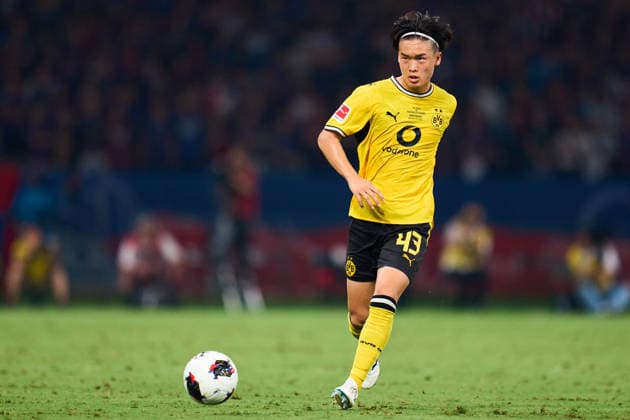 Takato Yamamoto (Dortmund), AUGUST 1, 2026 - Football Soccer : International Friendly, Länderspiel, Nationalmannschaft match between FC Tokyo -1 Borussia Dortmund at MUFG STADIUM (National Stadium) in Tokyo, Japan.  aflo_339773696 KenxAsakurax