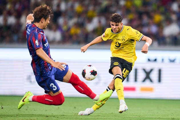 (L-R) Masato Morishige (FC Tokyo), Samuele Inacio (FC Tokyo), AUGUST 1, 2026 - Football Soccer : International Friendly, Länderspiel, Nationalmannschaft match between FC Tokyo -1 Borussia Dortmund at MUFG STADIUM (National Stadium) in Tokyo, Japan.  aflo_339773689 KenxAsakurax