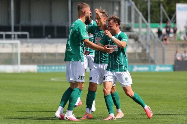 01.08.26, GER, Regionalliga Nord, Fussball, 1. Spieltag, Saison 2026 2027, Dietmar-Scholze-Stadion an der Lohmuehle, VfB Luebeck vs SC Weiche Flensburg Torjubel Jubel. Torschütze Torschuetze Selim Ajkic (VfB Luebeck 09) jubelt ueber das Tor zum 1:0. Foto nordphoto GmbH Tauchnitz Luebeck Dietmar-Scholze-Stadion an der Lohmuehle SH Germany *** August 26, 2026, GER, Regionalliga Nord, Soccer, Matchday 1, 2026–2027 Season, Dietmar Scholze Stadium at the Lohmuehle, VfB Lübeck vs. SC Weiche Flensburg Goal celebration Cheering Goal scorer Goal scorers Selim Ajkic VfB Lübeck 09 celebrates the 1–0 goal Photo: nordphoto GmbH Tauchnitz Lübeck Dietmar Scholze Stadium an der Lohmühle SH, Germany Copyright: xnordphotoxGmbHx xTauchnitzx