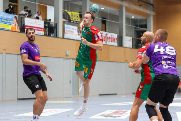 01.08.2026, xtgx, Handball - Testspiel SC Magdeburg - Corotop Gwardia Opole emspor, v.l. Felix Claar (Magdeburg, 7) wirft Tor, Torschuetze, erzielt Tor, Treffer, scores the goal Ilsenburg *** August 1, 2026, xtgx, Handball Friendly Match: SC Magdeburg vs. Corotop Gwardia Opole (emspor), from left: Felix Claar (Magdeburg), 7 takes a shot, goal scorer, scores a goal, Ilsenburg