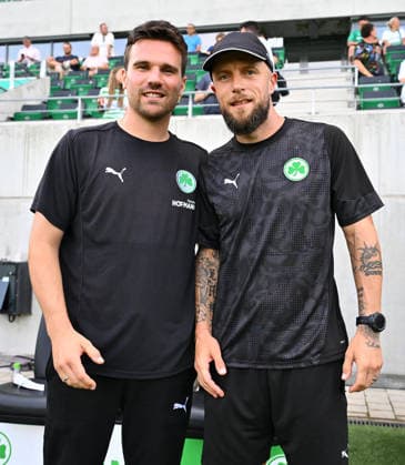 01.08.2025 - Fussball - Saison 2025 2026 - Regionalliga Bayern - 02. Spieltag: SpVgg Greuther Fürth Fuerth II U23 ( Kleeblatt ) - SpVgg Bayreuth - - xwoxzix - Julian Kolbeck (Trainer SpVgg Greuther Fürth II ) Daniel Adlung (Co-Trainer SpVgg Greuther Fürth II ) *** August 1, 2025 Soccer Season 2025–2026 Bavarian Regional League Matchday 02 SpVgg Greuther Fürth II U23 vs. Kleeblatt SpVgg Bayreuth xwoxzix Julian Kolbeck, Coach of SpVgg Greuther Fürth II Daniel Adlung Assistant Coach, SpVgg Greuther Fürth II