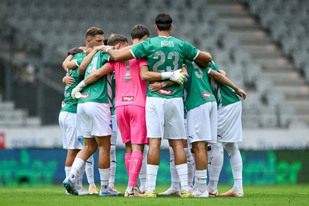 SOCCER - BL, Wattens vs Sturm INNSBRUCK,AUSTRIA,01.AUG.26 - SOCCER - ADMIRAL Bundesliga, WSG Tirol vs SK Sturm Graz. Image shows Wattens.  GEPAxpictures xDanielxSchoenherr