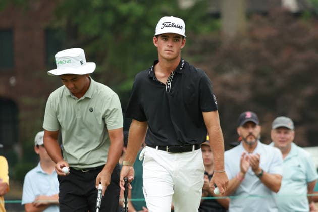 Rocket Classic DETROIT, MICHIGAN - AUGUST 1: Jackson Koivun of the United States reacts to his putt on the fourth green during the third round of the Rocket Classic 2026 at the Detroit Country Club in Detroit, Michigan, MI, USA Saturday, August 1, 2026. Detroit Michigan United States  Copyright: xJorgexLemusx originalFilename:lemus-rocketcl260801_npweo.jpg