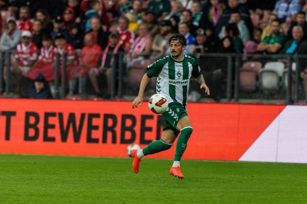 01.08.2026, GER, Testspiel, Saison 2026 2027), FC Energie Cottbus - SV Werder Bremen. Dawid Kownacki (SV Werder Bremen 21) Einzelaktion Aktion Cottbus Stadion der Freundschaft Brandenburg Deutschland *** August 1, 2026, GER, Friendly Match, 2026–2027 Season, FC Energie Cottbus vs. SV Werder Bremen, Dawid Kownacki (SV Werder Bremen), 21, Individual Play, Action, Cottbus, Stadion der Freundschaft, Brandenburg, Germany Copyright: xnordphotoxGmbHx xTrienitzx