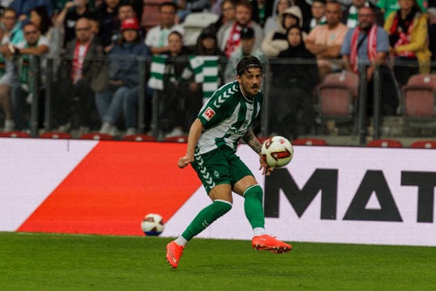 01.08.2026, GER, Testspiel, Saison 2026 2027), FC Energie Cottbus - SV Werder Bremen. Dawid Kownacki (SV Werder Bremen 21) Einzelaktion Aktion Cottbus Stadion der Freundschaft Brandenburg Deutschland *** August 1, 2026, GER, Friendly Match, 2026–2027 Season, FC Energie Cottbus vs. SV Werder Bremen, Dawid Kownacki (SV Werder Bremen), 21, Individual Play, Action, Cottbus, Stadion der Freundschaft, Brandenburg, Germany Copyright: xnordphotoxGmbHx xTrienitzx