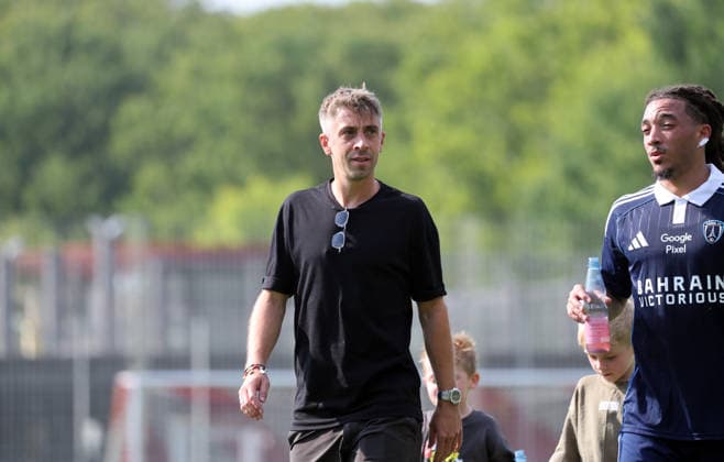 01.08.26 VfB Stuttgart - Paris FC Deutschland, Stuttgart, 01.08.2026, Fussball, Bundesliga, Saison 2026 2027, Testspiel, VfB Stuttgart - Paris FC: Marco Neppe (Sportdirektor Paris FC). *** August 1, 2026 VfB Stuttgart vs. Paris FC Germany, Stuttgart, August 1, 2026, Soccer, Bundesliga, 2026–2027 Season, Friendly Match, VfB Stuttgart vs. Paris FC Marco Neppe, Sporting Director, Paris FC