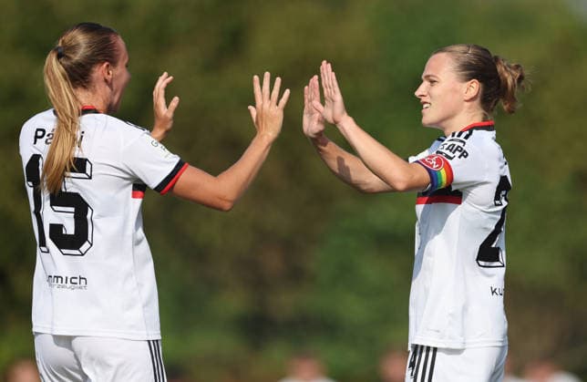 Lein Nastassja Torjubel 0-1 . , Freundschaftsspiel Frauen, FC Bayern München-1.FC Nürnberg , , Fußball , Frauen-Bundesliga in dem Stauferpark-Stadion in Donauwörth , Bayern , Deutschland . August 01 , 2026 . Photo by: Davide Elias IPA Photo Pressefoto DENL Copyright: xDavidexEliasx
