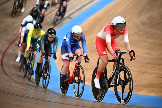 Glasgow 2026 Commonwealth Games Picture by Olly Hassell SWpix.com - 01 08 2026 - Glasgow 2026 Commonwealth Games - Track cycling, Rad, Radsport, Bahnrad, Bahn and Para Track Cycling - Sir Chris Hoy Velodrome, Glasgow, Scotland - Women s 25km Points Race Final - Madelaine Leech of England Glasgow Sir Chris Hoy Velodrome Scotland Copyright: x xSWpix.comx(t axPhotographyxHubxLtd)xOllyxHassell SWpix.comx SWP-3030-17142