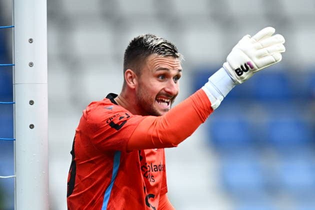 Utkani 2. kola prvni fotbalove ligy: Slovan Liberec - FK Teplice, 1. srpna 2026, Liberec. Brankar Matous Trmal z Teplic. (CTKxPhoto RadekxPetrasek) CTKPhotoP2026080103724  CTKPhotoP2026080103724