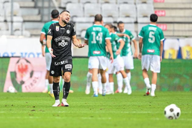 SOCCER - BL, Wattens vs Sturm INNSBRUCK,AUSTRIA,01.AUG.26 - SOCCER - ADMIRAL Bundesliga, WSG Tirol vs SK Sturm Graz. Image shows the disappointment of Juergen Heil (Sturm).  GEPAxpictures xDanielxSchoenherr
