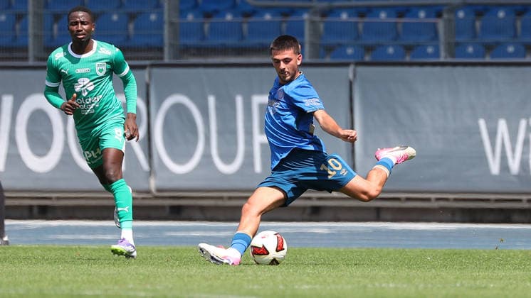 Eintracht vs. RAAL La Louviere, Testspiel Braunschweig, 01.08.2026, Fußball, Herren, Saison 2026 2027, Testspiel, Eintracht Braunschweig vs. RAAL La Louviere: Samuele di Benedetto (Eintracht Braunschweig) Deutschland *** Eintracht vs. RAAL La Louvière, Friendly Match in Braunschweig, August 1, 2026, Soccer, Men s, 2026–2027 Season, Friendly Match, Eintracht Braunschweig vs. RAAL La Louvière, Samuele di Benedetto, Eintracht Braunschweig, Germany